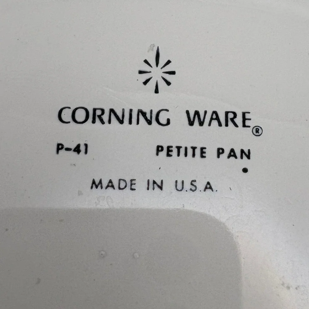Vtg Corning Ware Blue Cornflower P-41 Petite Pan Casserole Set 3 W/ Lids‎ 1.75 C